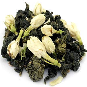 Oolong tea mixed with dried jasmine bud