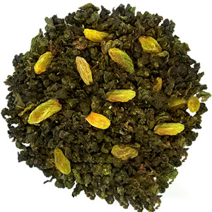 Oolong tea mixed with sweet raisins