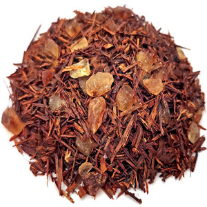 Dried canary flower mixed with caramel