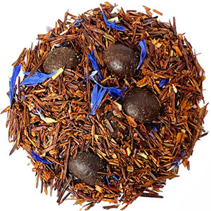 Dried canary flower mixed with dried chrysanthemum, dried orange peel and coffee bean