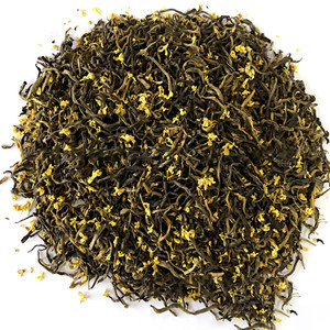 Ceylon black tea leaves mixed with dried osmanthus aureus bud