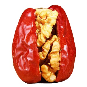 Dried Red Date mixed with Raw Walnut Kernel
