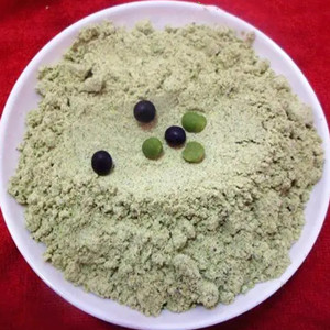 Powder of black bean with green kernel 