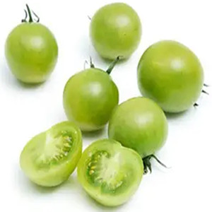 Seeds of green cherry tomato